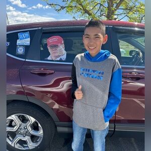 Puma Kids Gray and Blue Sweatshirt